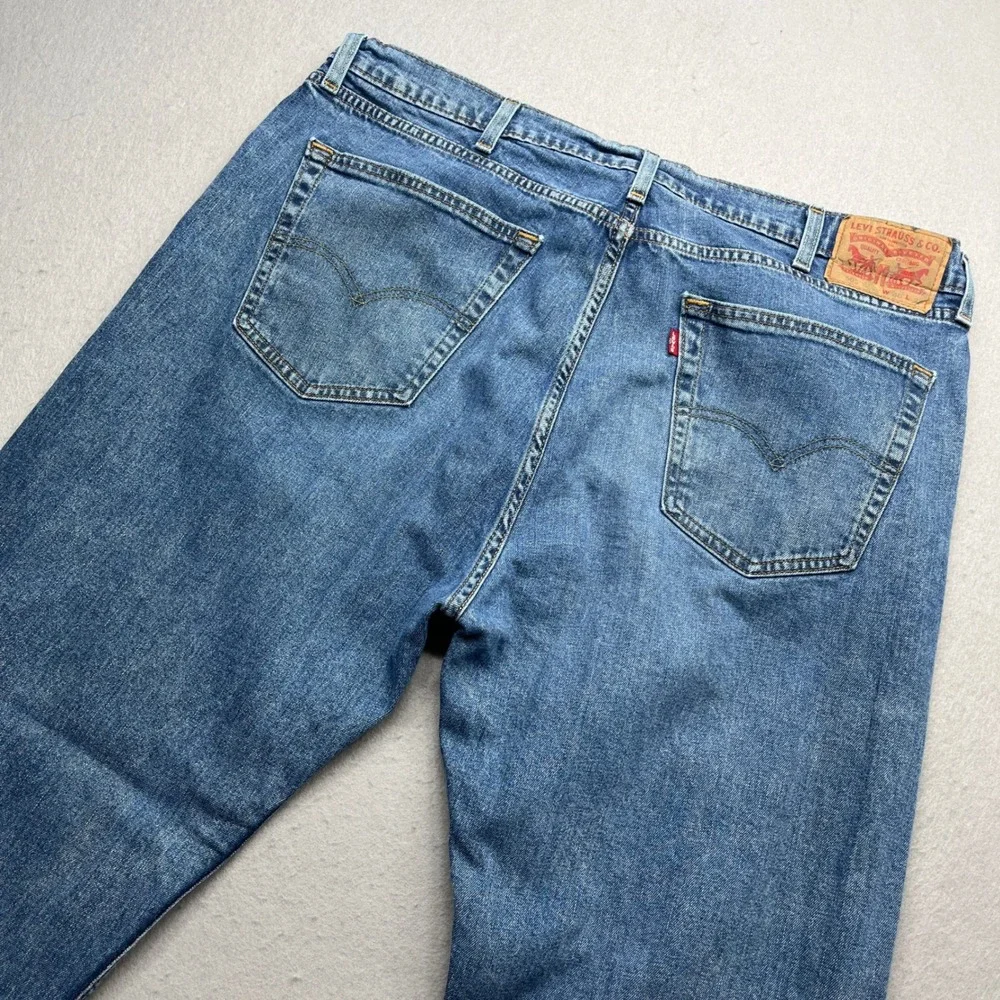Levi's 505 Regular Fit Straight Leg Jeans Blue 40x32 Vintage 90s Streetwear